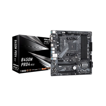 PLACA MADRE ASROCK AM4 B450M PRO4 R2.0 V/S/R/HDMI/