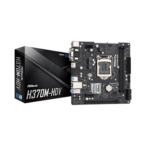 PLACA MADRE ASROCK 1151 H370M-HDV V/S/R/HDMI/DVI/DDR4/USB3.2/MATX
