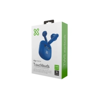 AURICULAR CON MICROFONO KLIP KTE-006BL TOUCHBUDS EARPH/ BLUETOOTH/ WIRELESS AZUL