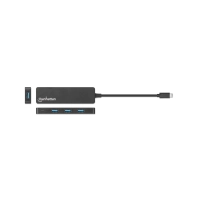 HUB USB-C/USB-A DE 4 PUERTOS MANHATTAN 164924 5 GBPS/NEGRO