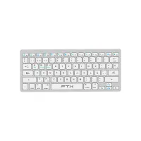 TECLADO FTX BLUETOOTH FTXB1000 ULTRA SLIM ESP/PLATA
