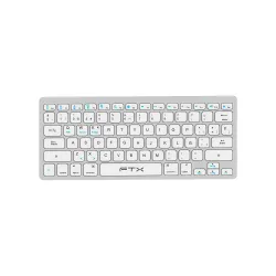 TECLADO FTX BLUETOOTH FTXB1000 ULTRA SLIM ESP/PLATA