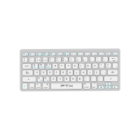 TECLADO FTX BLUETOOTH FTXB1000 ULTRA SLIM POR/PLATA
