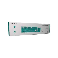 TECLADO + MOUSE FTX WIRELESS FTXGK600 NUMERICO/ESPAÑOL BLANCO/VERDE