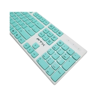 TECLADO + MOUSE FTX WIRELESS FTXGK600 NUMERICO/PORTUGUES BLANCO/VERDE