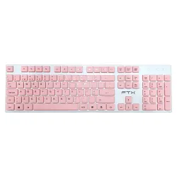 TECLADO + MOUSE FTX WIRELESS FTXGK600 NUMERICO/PORTUGUES BLANCO/ROSA Hover