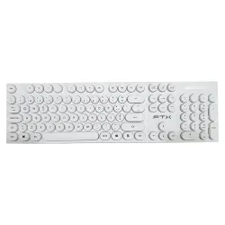 TECLADO FTX USB FTXK22 NUMERICO/PORTUGUES/POP/BLANCO Hover