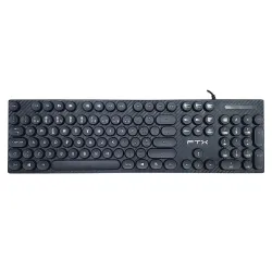 TECLADO FTX USB FTXK22 NUMERICO/PORTUGUES/POP/NEGRO Hover