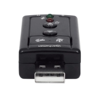 ADAPTADOR FONE+MIC/USB 2.0 152341 3D VIRTUAL DE 7.1 CANALES/ CONTROL DE VOLUMEN/ 3.5MM