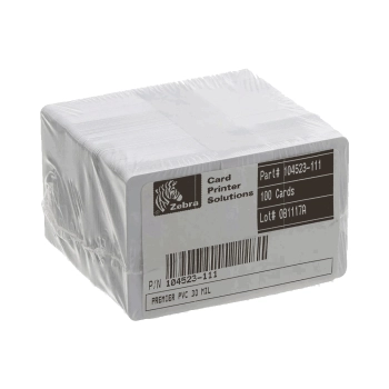 TARJETA ID PVC BLANCA 104523-111 PACK 100PCS 30MIL