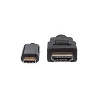 CABLE USB-C/HDMI 152235 MACHO/MACHO 1MT/4K/30HZ NEGRO BOLSA