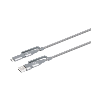 CABLE USB 4 EN 1 390606 USB-A/USB-C/1M/NEGRO