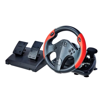 VOLANTE Y PEDAL GAMER MULTILASER JS087 PC/PS3/PS4/