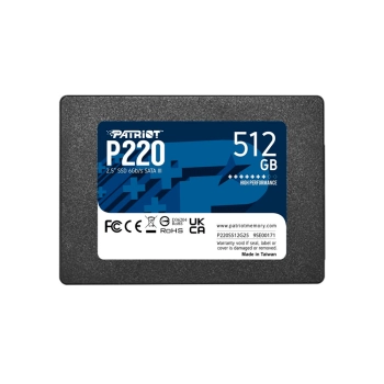 SSD SATA3 512GB PATRIOT P220 P220S512G25 550/500