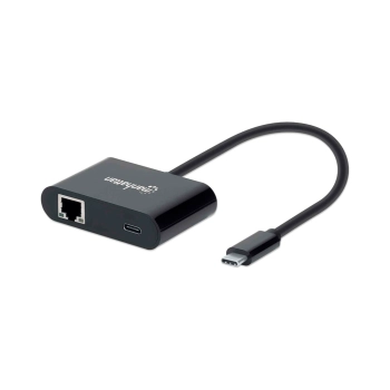 ADAPTADOR USB-C/RJ45 MANHATTAN /1GBPS/60W NEGRO 15