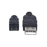 CABLE USB-A/MICRO-B MANHATTAN M/M 1.8M NEGRO BOLSA 307178