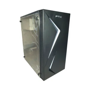 GABINETE KIT FTX271R C/FUENTE 500W MOUSE+TECL+SPK+LATERAL TRANSP MATX/MITX Hover