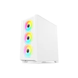 GABINETE GAMER FTX-702WH VIDRIO TEMPLADO MATX/MITX BLANCO