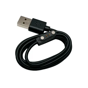CABLE CARGADOR SMARTWATCH FTX 2 PINES NEGRO PARA R24/ R20/ F24 60CM