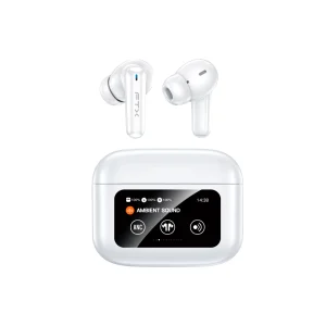 AURICULAR CON MICROFONO FTX E56L-WH BT/MIC/ANC/TOUCH/IPX6 BLANCO C/PANT LED