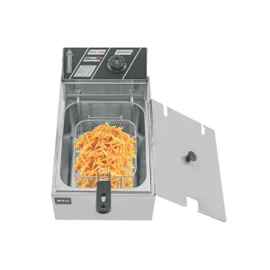FREIDORA ELECTRICA FTX 10L 2500W 220V CON CESTA ACERO INOXIDABLE DF-10