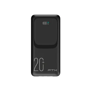 CARGADOR PORTATIL FTX 20000MAH 22.5W PB-20LCD-BK POWER BANK NEGRO C/CAB INTEGRADO Hover