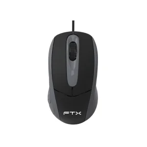 MOUSE FTX USB FTXM56 1000DPI/3 BOTONES/1.3M/NEGRO Y GRIS