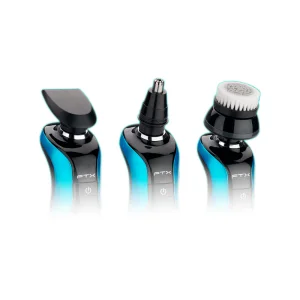 AFEITADORA INALAMBRICA 12 EN 1 FTX IPX6/RECARGABLE NEGRO Y AZUL ESH-300 Hover