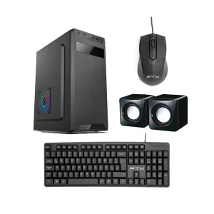 GABINETE KIT FTX PCC-5W5 C/FUENTE 500W MOUSE+TECL/ESP+PARLANTE ATX/MATX/ITX