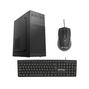 GABINETE KIT FTX PCC-5W1SK C/FUENTE 500W MOUSE+TECL/ESP ATX/MATX/ITX
