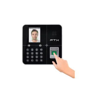 MARCADOR BIOMETRICO FTX RJ45/DE HUELLA/FACIAL FBM-01 NEGRO Hover