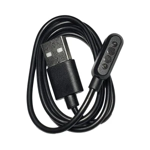 CABLE CARGADOR SMARTWATCH FTX 2 PINES VERSION 2 NEGRO P/G12