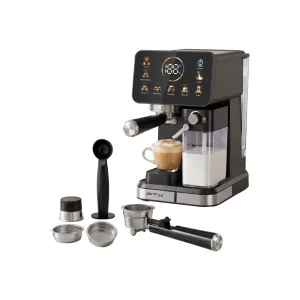 CAFETERA FTX 1 TAZA 1350W 220V LECHE/ESPR/CAPP/NPS/DG C2-20M NEGRO Hover