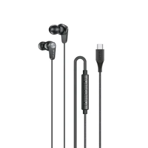 AURICULAR CON MICROFONO FTX E21C-BK USBC/ CABLE DE 1.2 METROS NEGRO