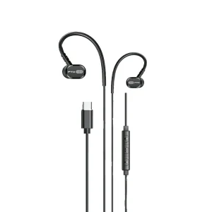AURICULAR CON MICROFONO FTX E06C-BK USB-C/ CABLE DE 1.2 METROS NEGRO