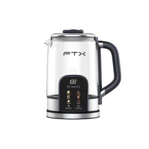 HERVIDORA ELECTRICA FTX 1.7L 2200W 220V TOUCH ACERO INOXIDABLE TRANSPARENTE EK2-330