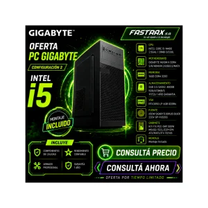 COMPUTADORA GIGABYTE I5/480GB/16G/RTX3050-6G/650W/GAB PCC-5W1 MOUSE+TECL/ESP+SPK