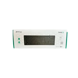 TECLADO FTX USB FTXK100E NUMERICO/INGLES/NEGRO Hover
