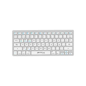 TECLADO FTX BLUETOOTH FTXB1000 ULTRA SLIM ESP/PLATA