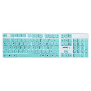 TECLADO + MOUSE FTX WIRELESS FTXGK600 NUMERICO/PORTUGUES BLANCO/VERDE Hover